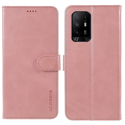 LC.IMEEKE PU Leather Foldable Stand Protective Phone Case Wallet Cover for Oppo A95 5G