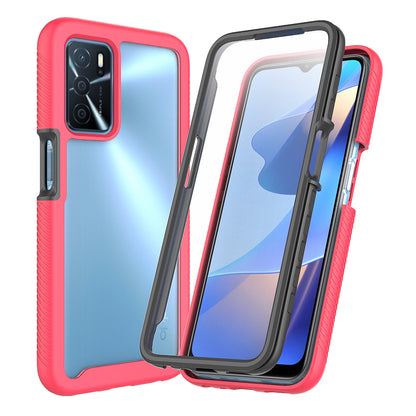 Full Body Coverage 3-in-1 Hard PC Soft TPU Protective Cover with PET Screen Protector  for Oppo A16 / A16s / A54s