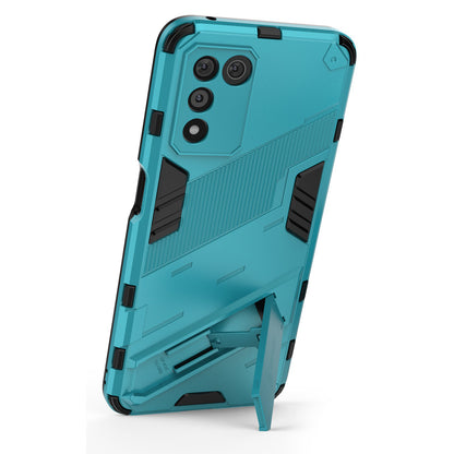 Scratch-resistant Drop-proof Soft TPU Hard PC Back Cover Shell with Kickstand for Oppo K9s 5G