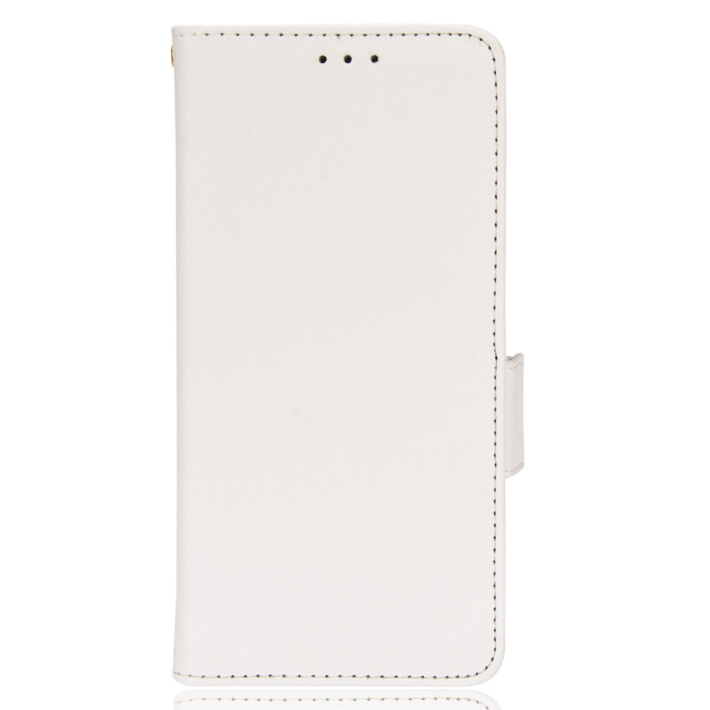 Litchi Texture PU Leather Stand Wallet Case Well-protected Double Magnetic Clasp Drop-proof Flip Cover for Oppo Reno6 5G