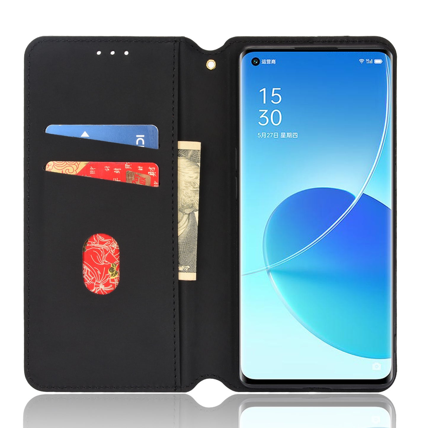 Imprinting 3D Rhombus Pattern Stand Wallet Leather Case Magnetic Auto Closing Phone Cover for Oppo Reno6 Pro+ 5G/Reno6 Pro 5G (Snapdragon)