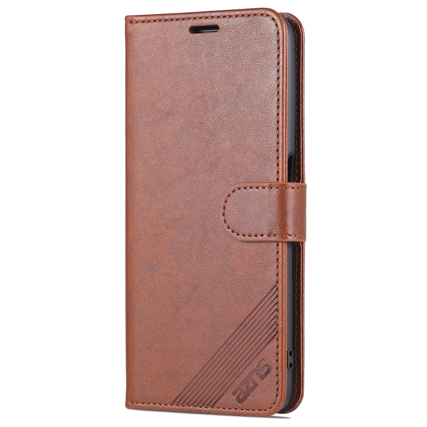 AZNS PU Leather Phone Case Stand Wallet Protective Cover for Oppo K9s/Realme Q3s