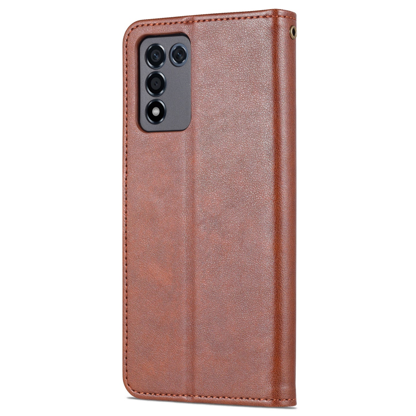 AZNS PU Leather Phone Case Stand Wallet Protective Cover for Oppo K9s/Realme Q3s