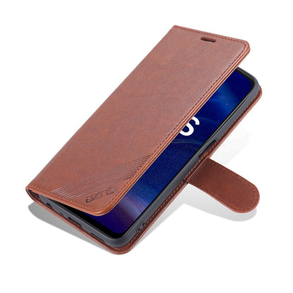 AZNS PU Leather Phone Case Stand Wallet Protective Cover for Oppo K9s/Realme Q3s