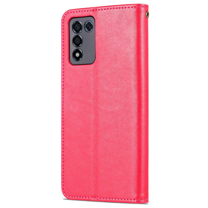 AZNS PU Leather Phone Case Stand Wallet Protective Cover for Oppo K9s/Realme Q3s