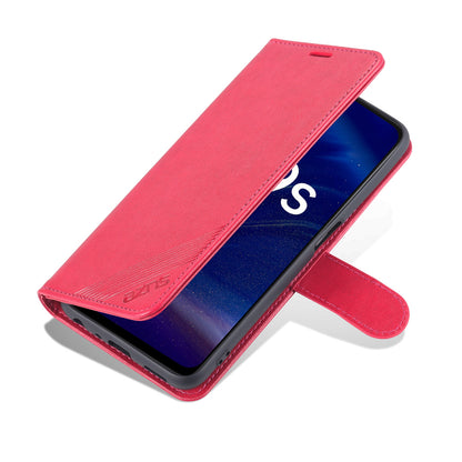 AZNS PU Leather Phone Case Stand Wallet Protective Cover for Oppo K9s/Realme Q3s