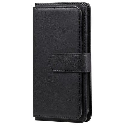 For Oppo A94 5G/F19 Pro+ 5G/Reno5 Z 5G/A95 5G KT Multi-functional Series-1 All-round Protection Stand Design Multi Card Slots Anti-scratch Leather Case with Wallet