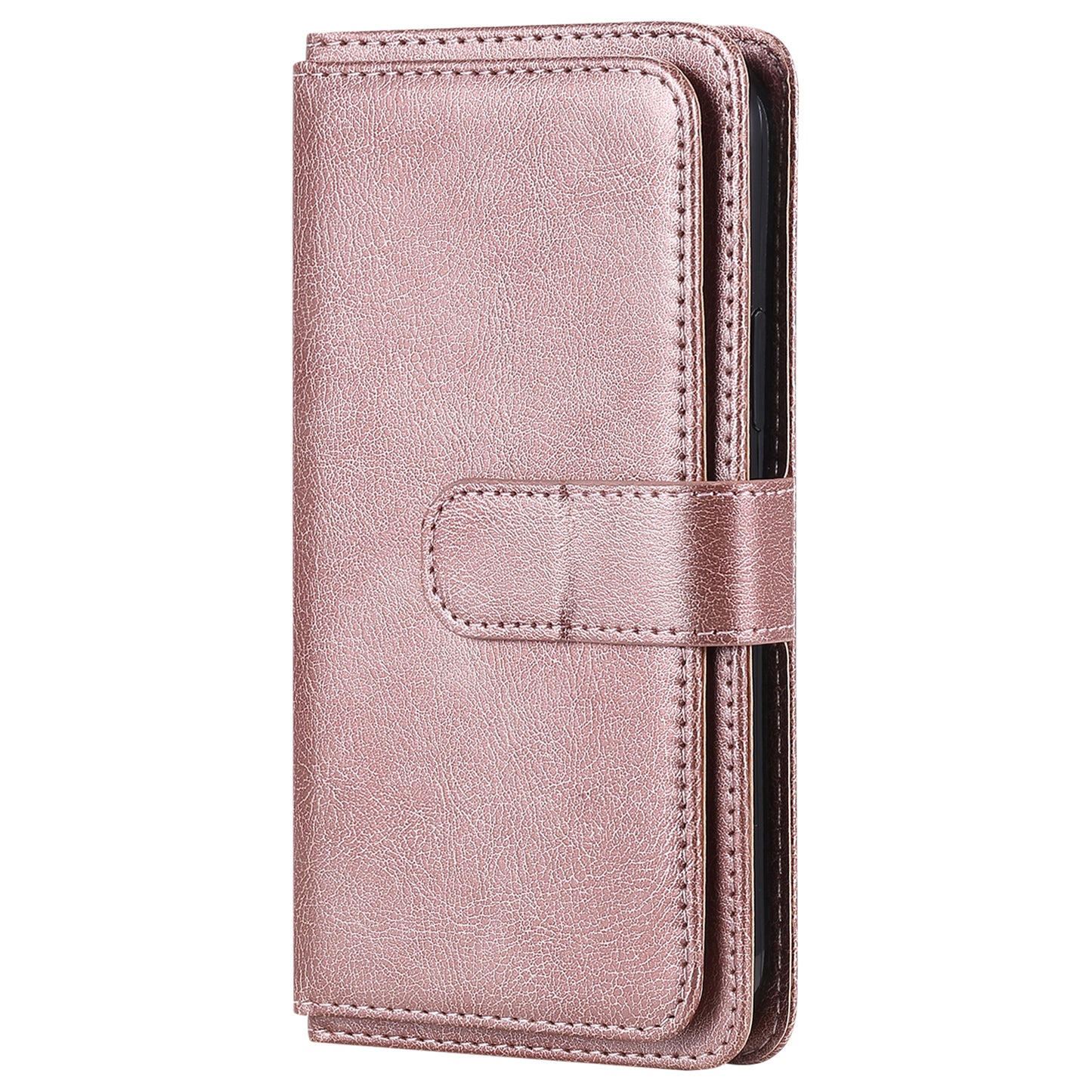 For Oppo A94 5G/F19 Pro+ 5G/Reno5 Z 5G/A95 5G KT Multi-functional Series-1 All-round Protection Stand Design Multi Card Slots Anti-scratch Leather Case with Wallet