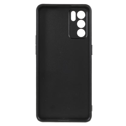 Litchi Texture Genuine Leather Coating TPU + PC Shockproof Phone Case Cover for Oppo Reno6 5G