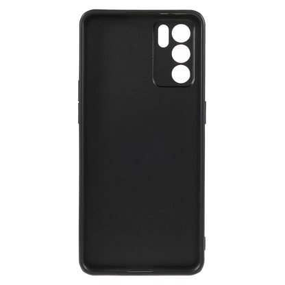 Litchi Texture Genuine Leather Coating TPU + PC Shockproof Phone Case Cover for Oppo Reno6 5G