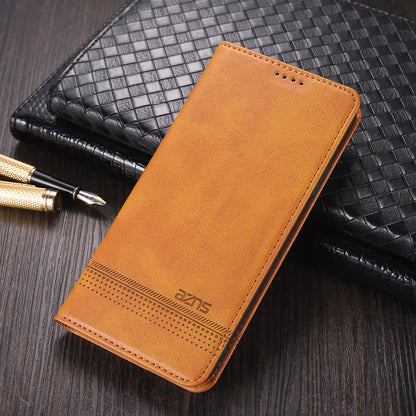 AZNS Well-protected Auto-absorbed Case Wallet Design Shockproof PU Leather Phone Stand Cover for Oppo K9s/Realme Q3s