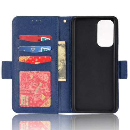 PU Leather + TPU Phone Case Stand Wallet Function Litchi Texture Shell for Oppo Reno5 4G/5G/Reno5 K/Find X3 Lite