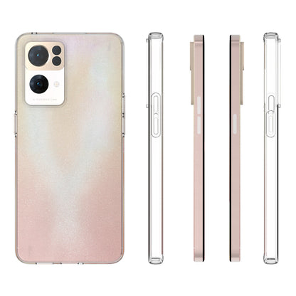 10Pcs/Pack Clear Soft TPU Inner Watermark-resistant Anti-scratch Phone Back Cover Case for Oppo Reno7 Pro 5G