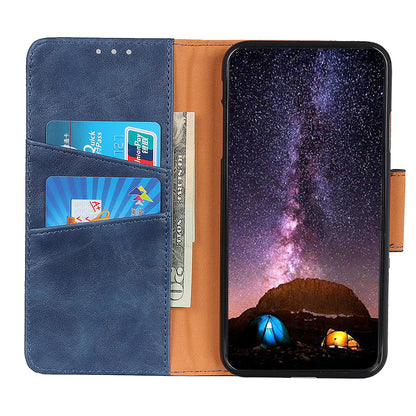 Scratch-resistant Drop-proof Crazy Horse Texture Split Leather + TPU Phone Cover Stand Case with Wallet for Oppo Reno7 5G (China)