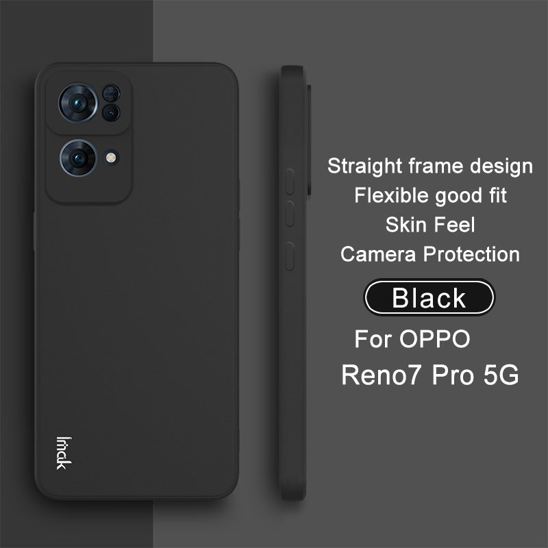 IMAK UC-4 Series Straight Frame Design Solid Color Soft TPU Mobile Phone Case for Oppo Reno7 Pro 5G