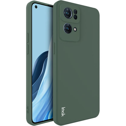 IMAK UC-4 Series Straight Frame Design Solid Color Soft TPU Mobile Phone Case for Oppo Reno7 Pro 5G