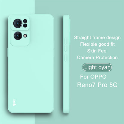 IMAK UC-4 Series Straight Frame Design Solid Color Soft TPU Mobile Phone Case for Oppo Reno7 Pro 5G