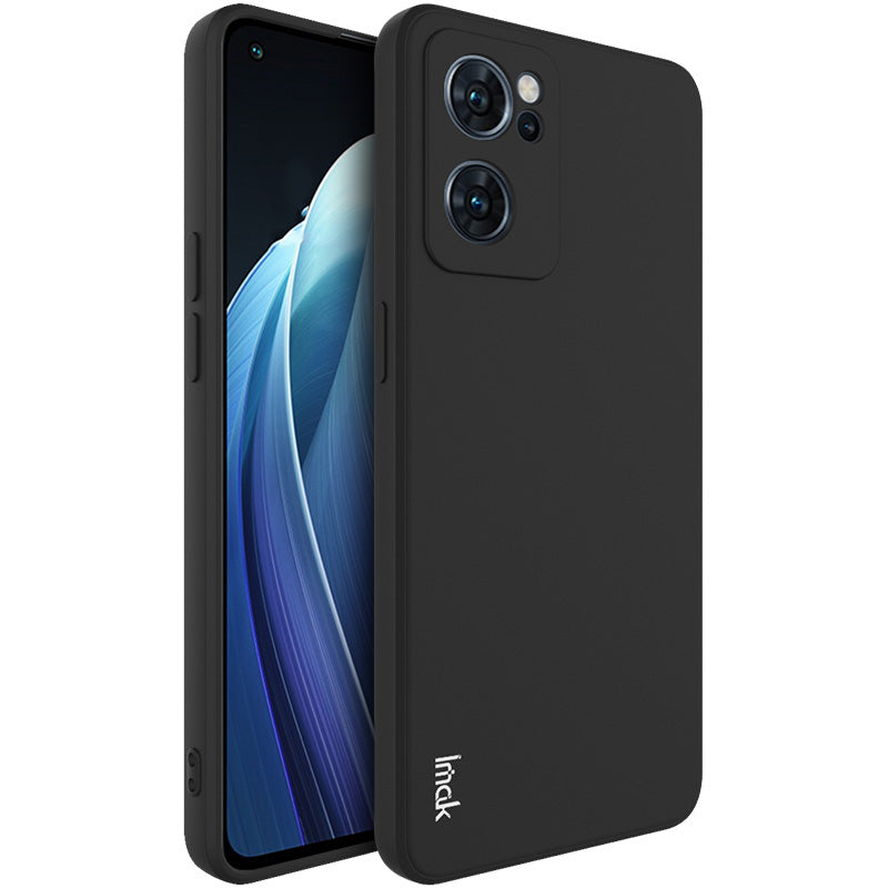 IMAK UC-4 Series Solid Color Drop-proof Straight Frame Design Soft TPU Mobile Phone Case Shell for Oppo Reno7 5G (China)