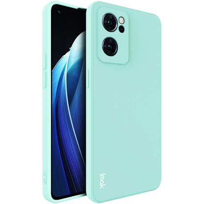 IMAK UC-4 Series Solid Color Drop-proof Straight Frame Design Soft TPU Mobile Phone Case Shell for Oppo Reno7 5G (China)