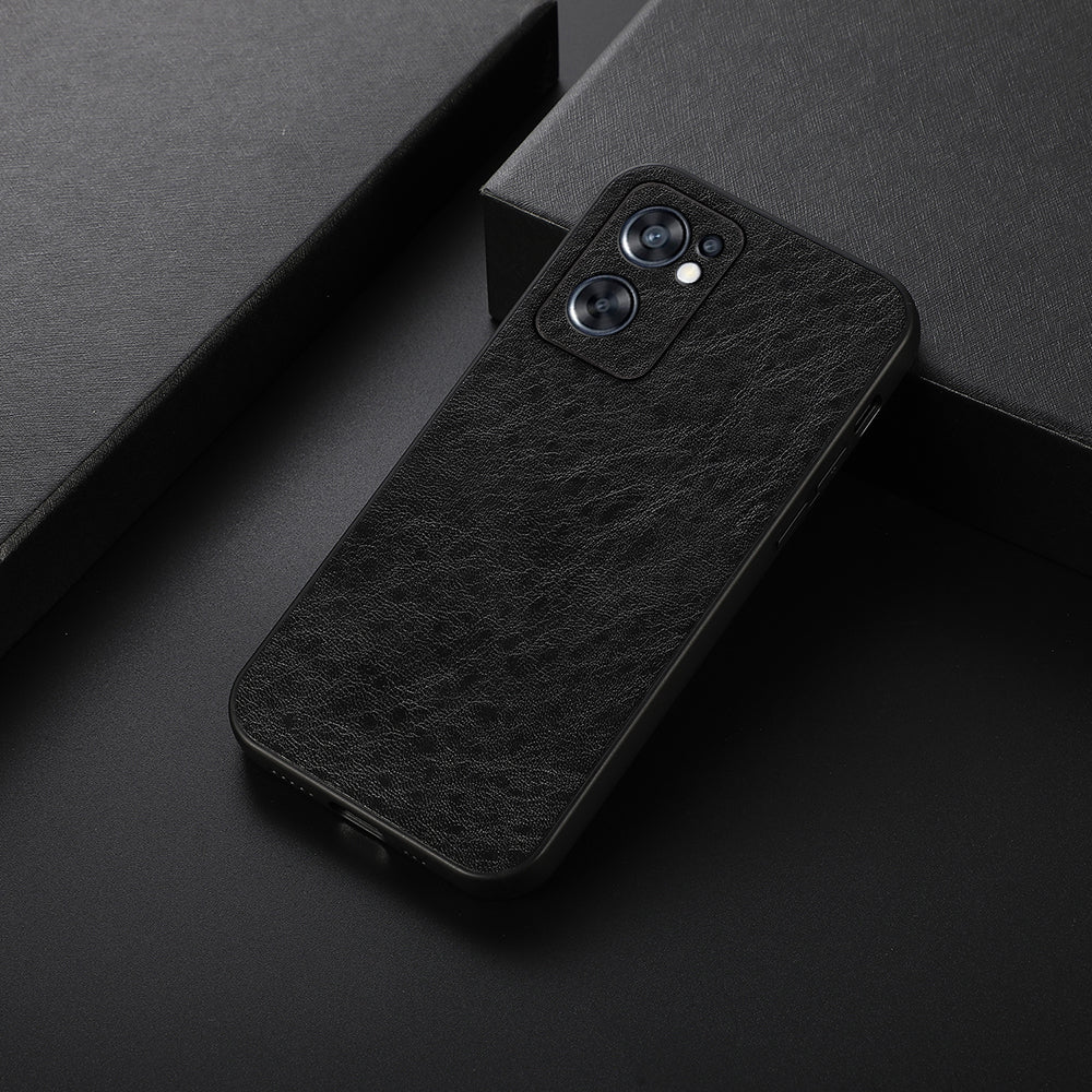 Stylish Crazy Horse Texture PU Leather Coated TPU + PC Case Non-slip Phone Case for Oppo Reno7 SE 5G