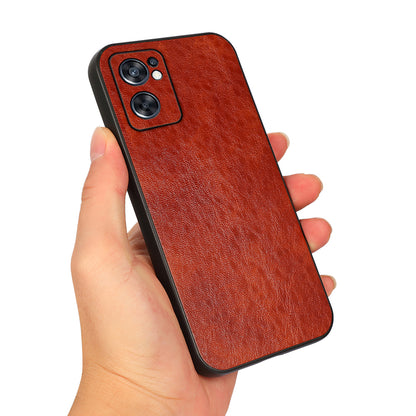 Stylish Crazy Horse Texture PU Leather Coated TPU + PC Case Non-slip Phone Case for Oppo Reno7 SE 5G