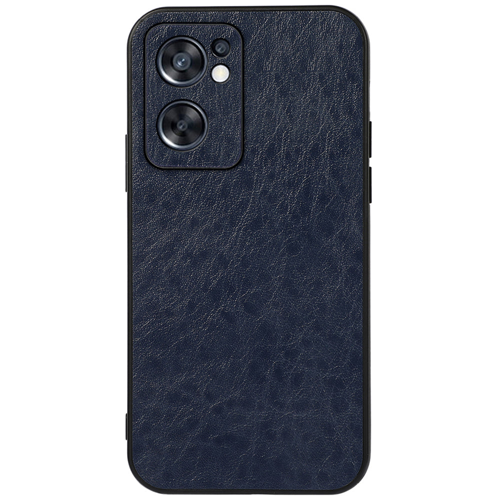 Stylish Crazy Horse Texture PU Leather Coated TPU + PC Case Non-slip Phone Case for Oppo Reno7 SE 5G