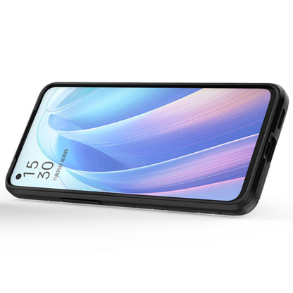 Ring Kickstand Hybrid Hard PC Soft TPU Protective Dual Layer Shockproof Case for Oppo Reno7 5G (China)