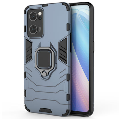 Ring Kickstand Hybrid Hard PC Soft TPU Protective Dual Layer Shockproof Case for Oppo Reno7 5G (China)