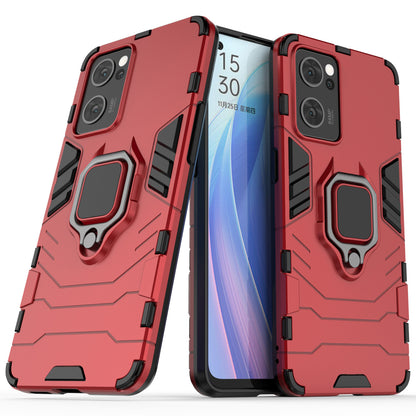 Ring Kickstand Hybrid Hard PC Soft TPU Protective Dual Layer Shockproof Case for Oppo Reno7 5G (China)