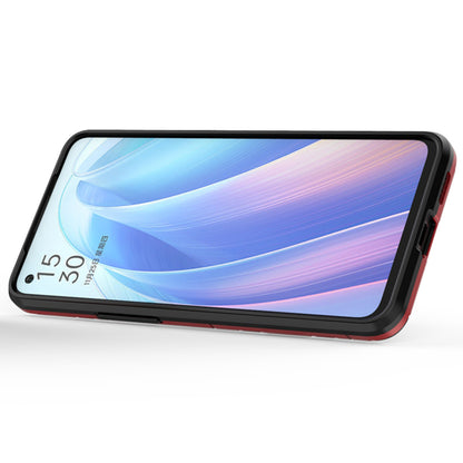 Ring Kickstand Hybrid Hard PC Soft TPU Protective Dual Layer Shockproof Case for Oppo Reno7 5G (China)