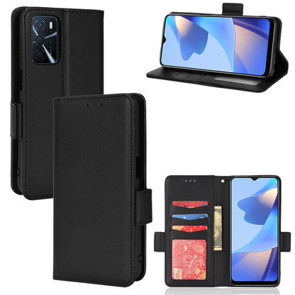 Stand Magnetic Closure Litchi Texture PU Leather Wallet Case Shockproof TPU Flip Cover for Oppo A54s / A16s / A16 / A54 4G / A55 4G/5G / A53s 5G