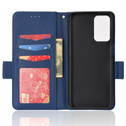 Stand Magnetic Closure Litchi Texture PU Leather Wallet Case Shockproof TPU Flip Cover for Oppo A54s / A16s / A16 / A54 4G / A55 4G/5G / A53s 5G