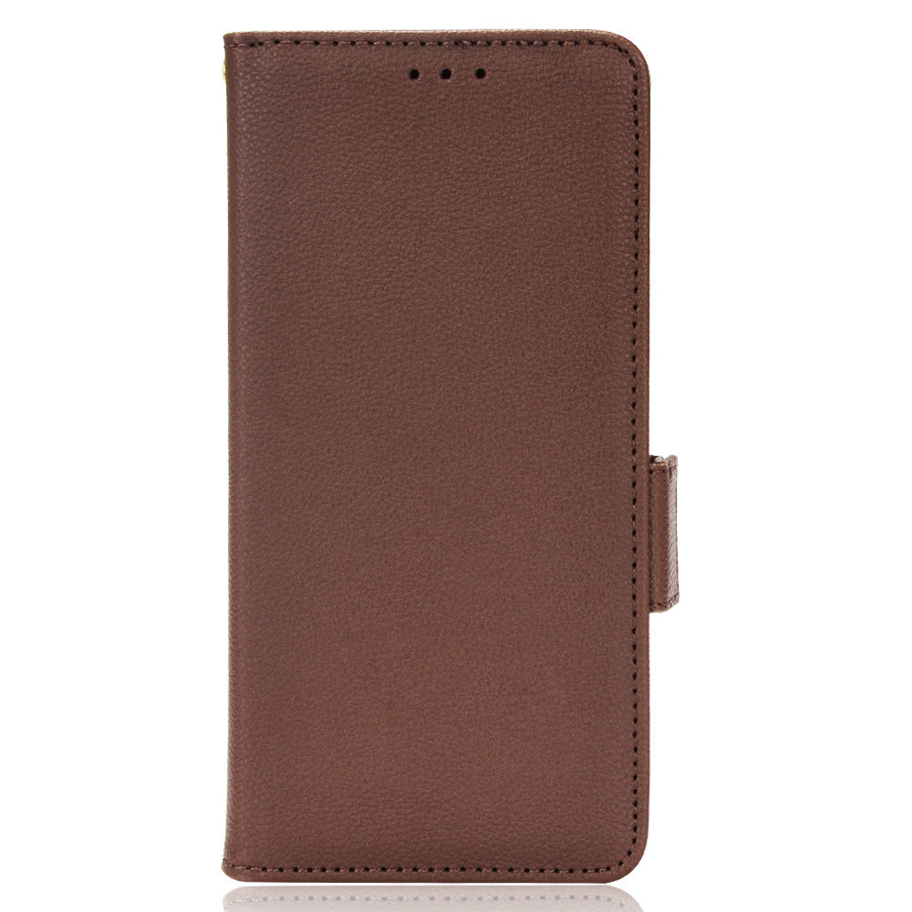 Stand Magnetic Closure Litchi Texture PU Leather Wallet Case Shockproof TPU Flip Cover for Oppo A54s / A16s / A16 / A54 4G / A55 4G/5G / A53s 5G