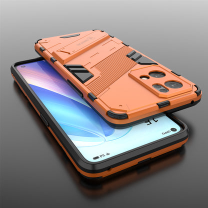 Scratch Resistant Hard PC Shockproof Anti-Drop TPU Protective Cover with Kickstand for Oppo Reno7 Pro 5G