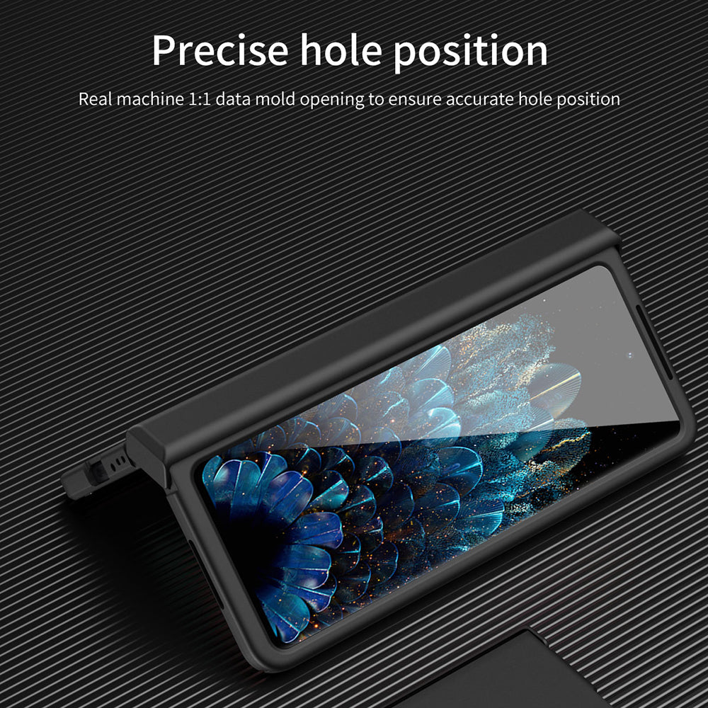 Glass Screen Protector Side Hinge Design Full Covering Hard PC Folding Case Phone Shell for Oppo Find N