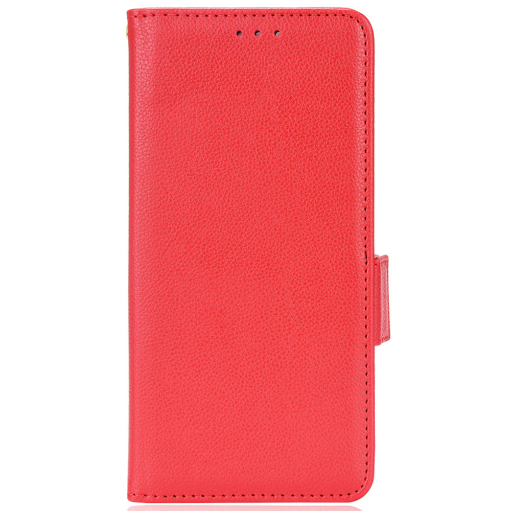 Well-protected Litchi Texture PU Leather Protective Cover Stand Wallet Phone Case for Oppo F19 Pro+ 5G/A94 5G/A95 5G/Reno5 Z