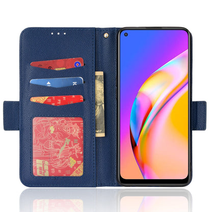 Well-protected Litchi Texture PU Leather Protective Cover Stand Wallet Phone Case for Oppo F19 Pro+ 5G/A94 5G/A95 5G/Reno5 Z