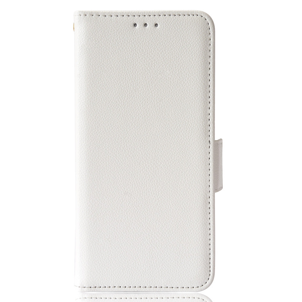 Stand Feature Litchi Texture PU Leather Wallet Flip Cover TPU Shockproof Interior Case for Oppo Find X3 / Find X3 Pro