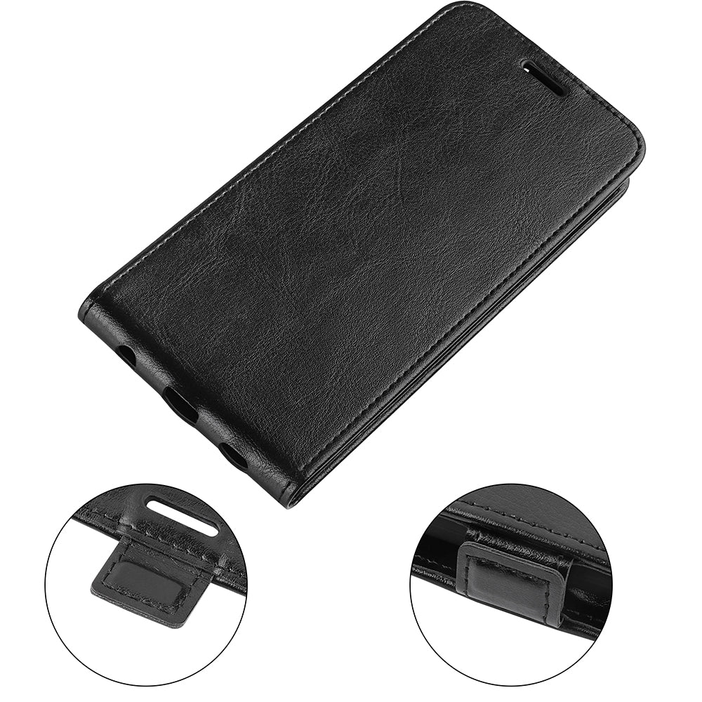 For Oppo Reno7 SE 5G Crazy Horse Texture PU Leather Card Slot Case Magnetic Closure Vertical Flip TPU Inner Shell