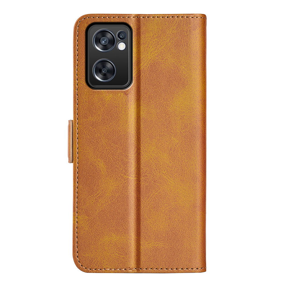 Textured PU Leather Cover for Oppo Reno7 SE 5G Case, Stand Magnetic Closure Shockproof TPU Inner Shell with Wallet