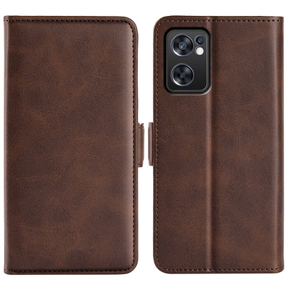 Textured PU Leather Cover for Oppo Reno7 SE 5G Case, Stand Magnetic Closure Shockproof TPU Inner Shell with Wallet