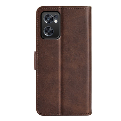 Textured PU Leather Cover for Oppo Reno7 SE 5G Case, Stand Magnetic Closure Shockproof TPU Inner Shell with Wallet