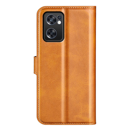 Texture PU Leather Wallet Cover for Oppo Reno7 SE 5G Case, Stand Function Magnetic Closure TPU Inner Shell