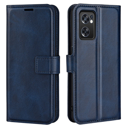 Texture PU Leather Wallet Cover for Oppo Reno7 SE 5G Case, Stand Function Magnetic Closure TPU Inner Shell