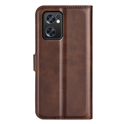 Texture PU Leather Wallet Cover for Oppo Reno7 SE 5G Case, Stand Function Magnetic Closure TPU Inner Shell