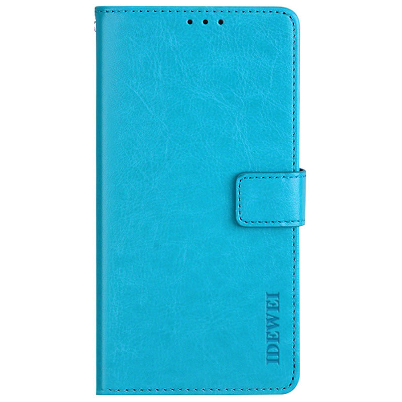 IDEWEI For Oppo Reno7 5G (China) Leather Case Crazy Horse Texture Foldable Stand Wallet Full Protection Phone Cover