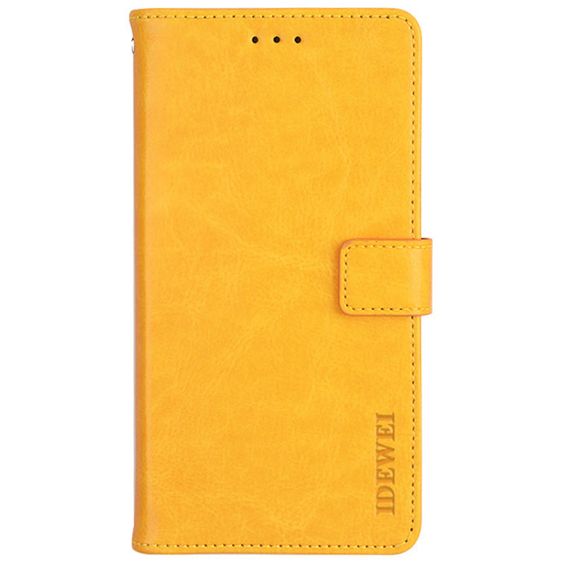 IDEWEI For Oppo Reno7 5G (China) Leather Case Crazy Horse Texture Foldable Stand Wallet Full Protection Phone Cover