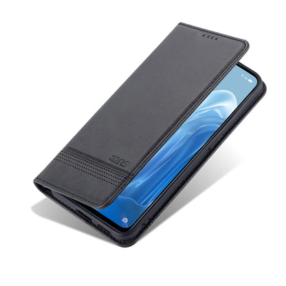 AZNS Textured PU Leather Wallet Flip Case Magnetic Absorption Folding Stand Protective Cover for Oppo Reno7 5G (China)