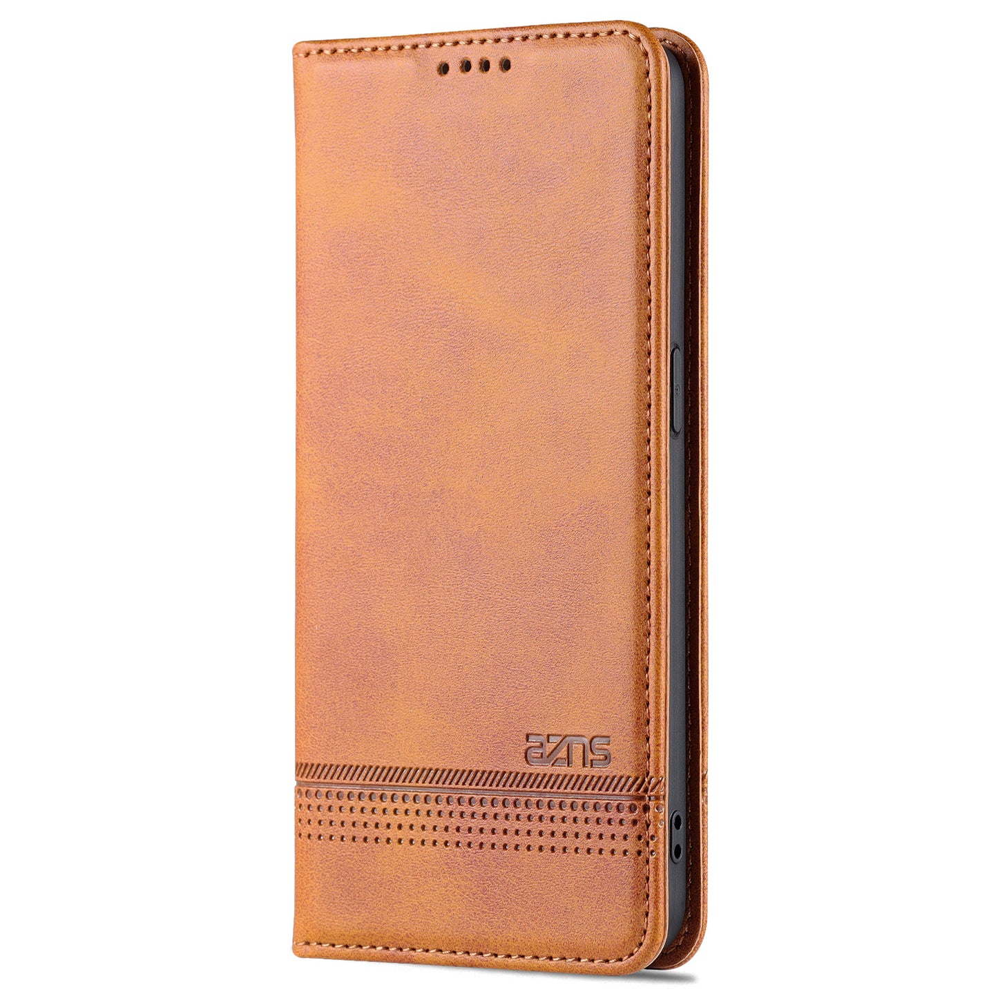 AZNS Textured PU Leather Wallet Flip Case Magnetic Absorption Folding Stand Protective Cover for Oppo Reno7 5G (China)