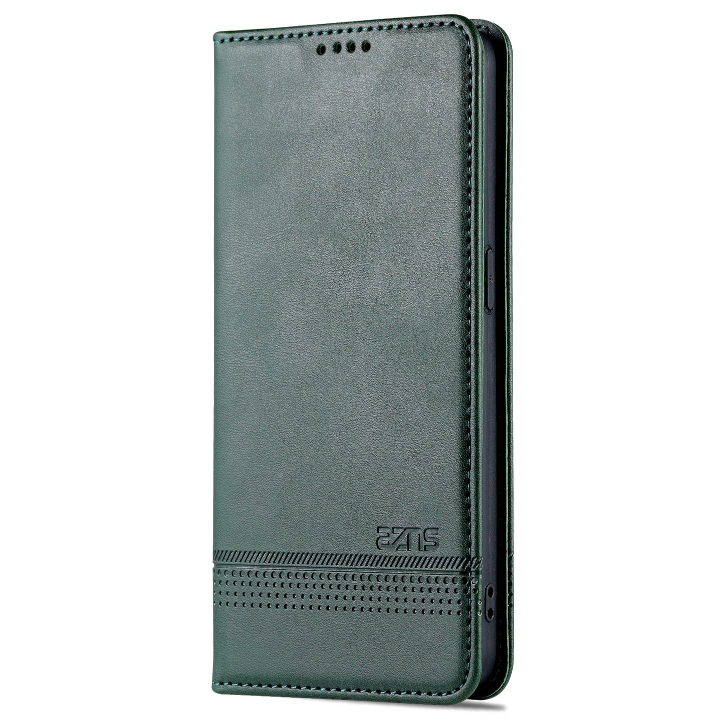 AZNS Textured PU Leather Wallet Flip Case Magnetic Absorption Folding Stand Protective Cover for Oppo Reno7 5G (China)